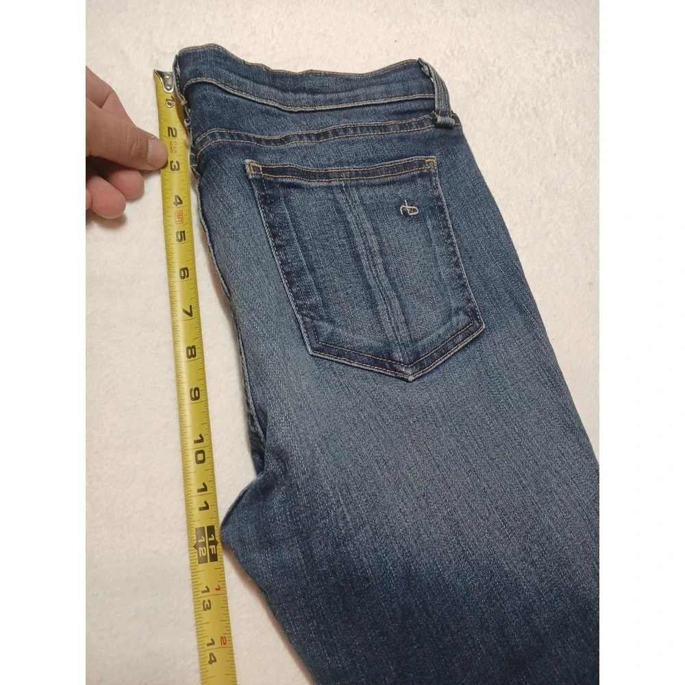 Rag & Bone‎ Skinny Jeans Womens Size 29 Blue Zip Fly USA Distressed Pants